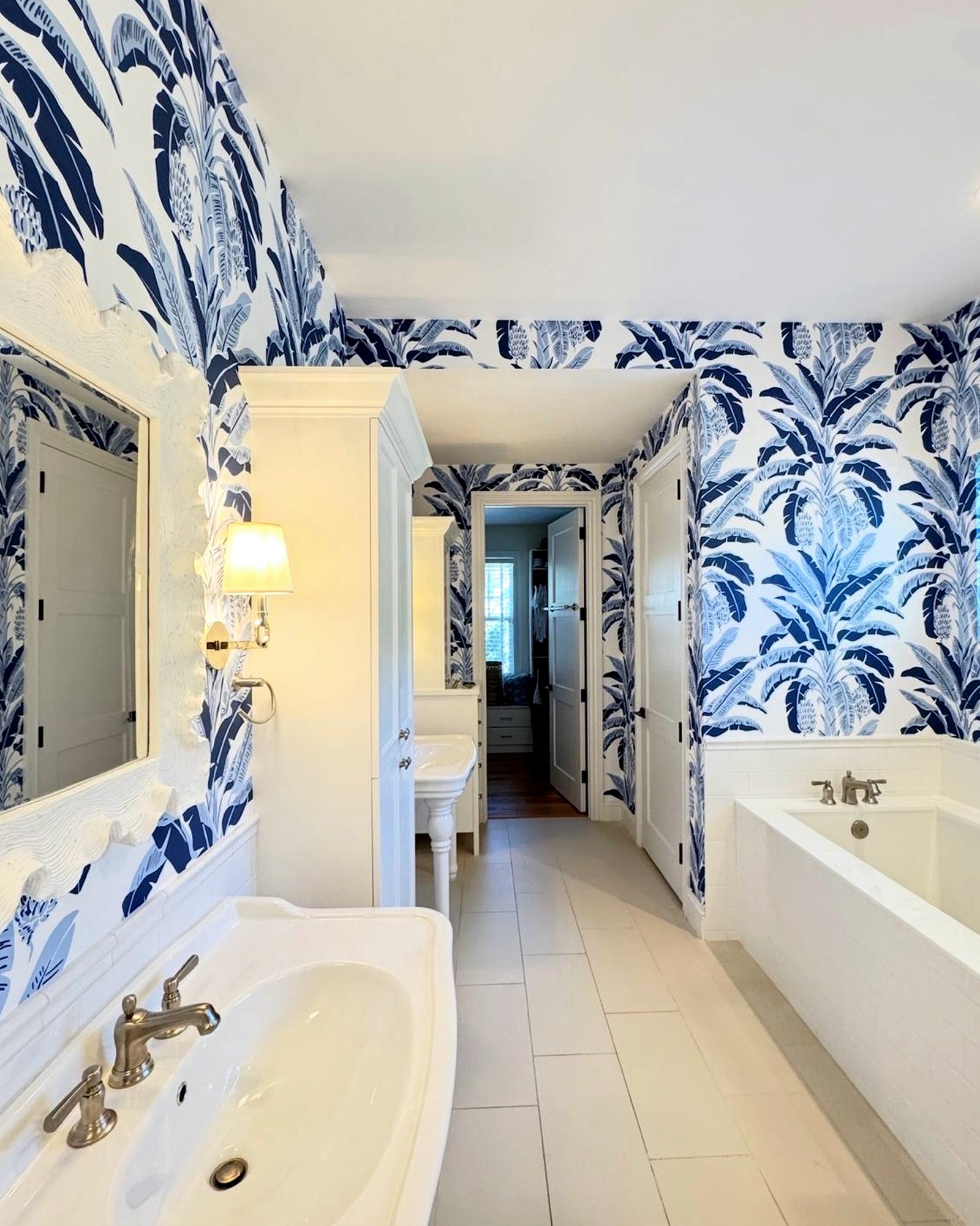 Coastal Botanical Master Bathroom, West Palm Beach, Florida