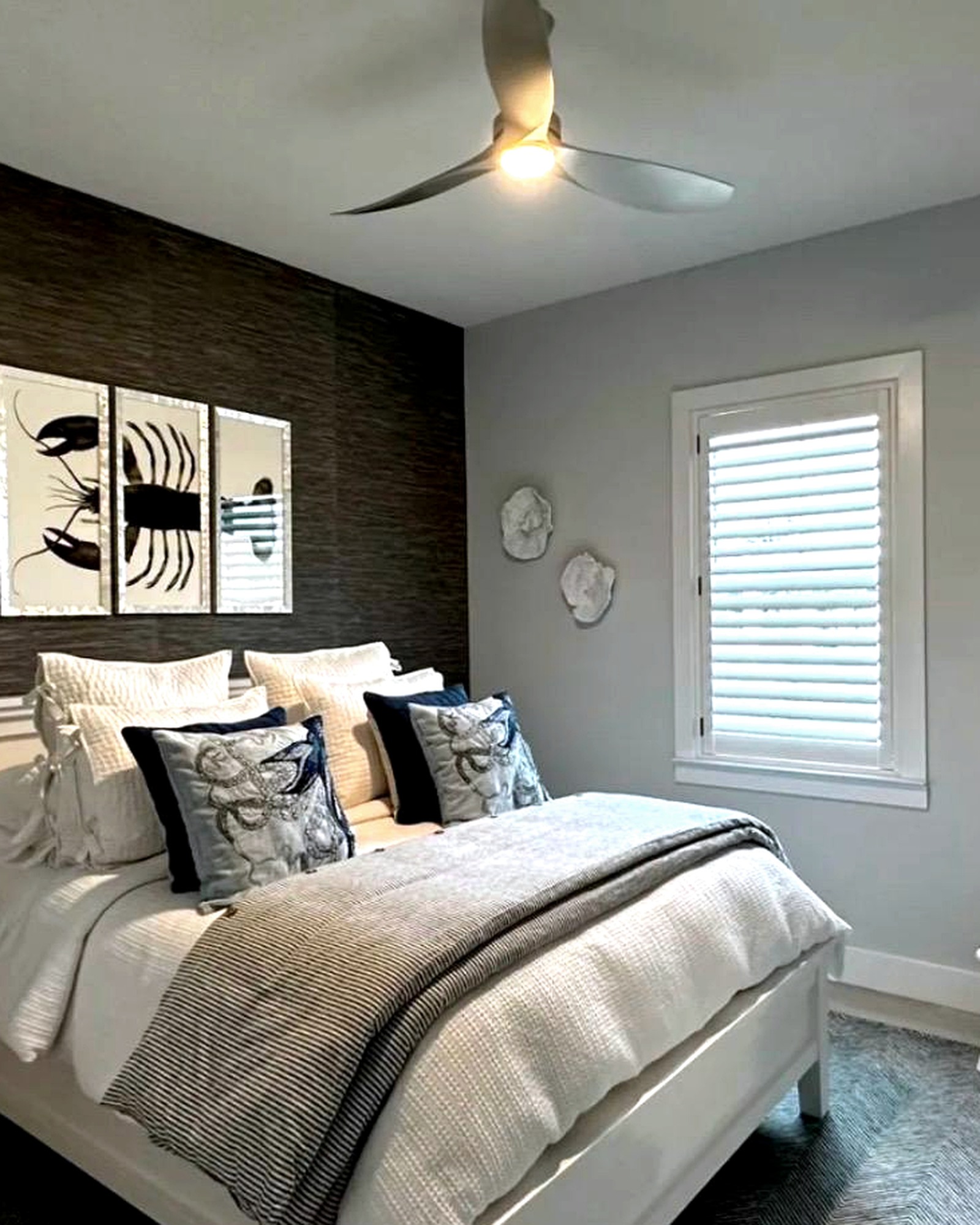 Textured Guest Bedroom, Naples, Florida